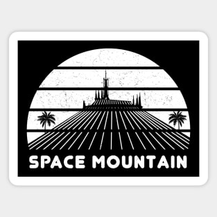 Space Roller Coaster (white) Magnet